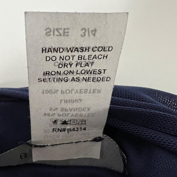 B Darlin Womens Fit Flare Party Dress Blue Mesh Sleeveless Juniors size 3 4 - Picture 10 of 12